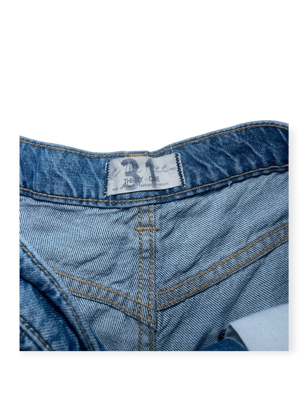 Free People We The Free Old West Slouchy Jeans Size 31 Wide Leg Denim - Picture 5 of 10